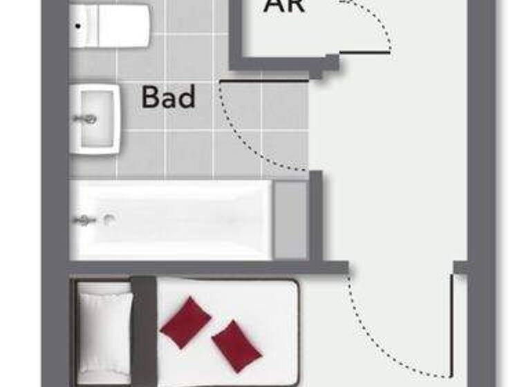 Studio zum Kauf 111.000 € 1 Zimmer 38 m² 2. Geschoss Erkrath 40699