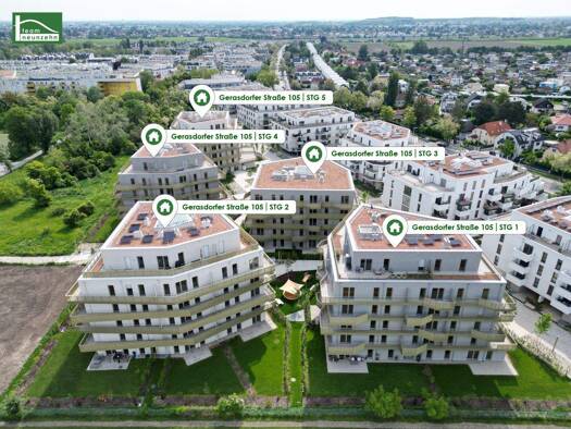 Wohnung zum Kauf - Erstbezug provisionsfrei 620.000 € 4 Zimmer 92,8 m² EG Gerasdorfer Straße 105 Wien 1210