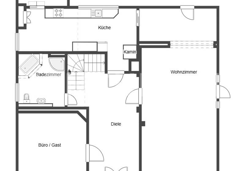 Einfamilienhaus zur Miete 1.450 € 6 Zimmer 226 m²<br/>Wohnfläche 500 m²<br/>Grundstück Hollen Martfeld 27327