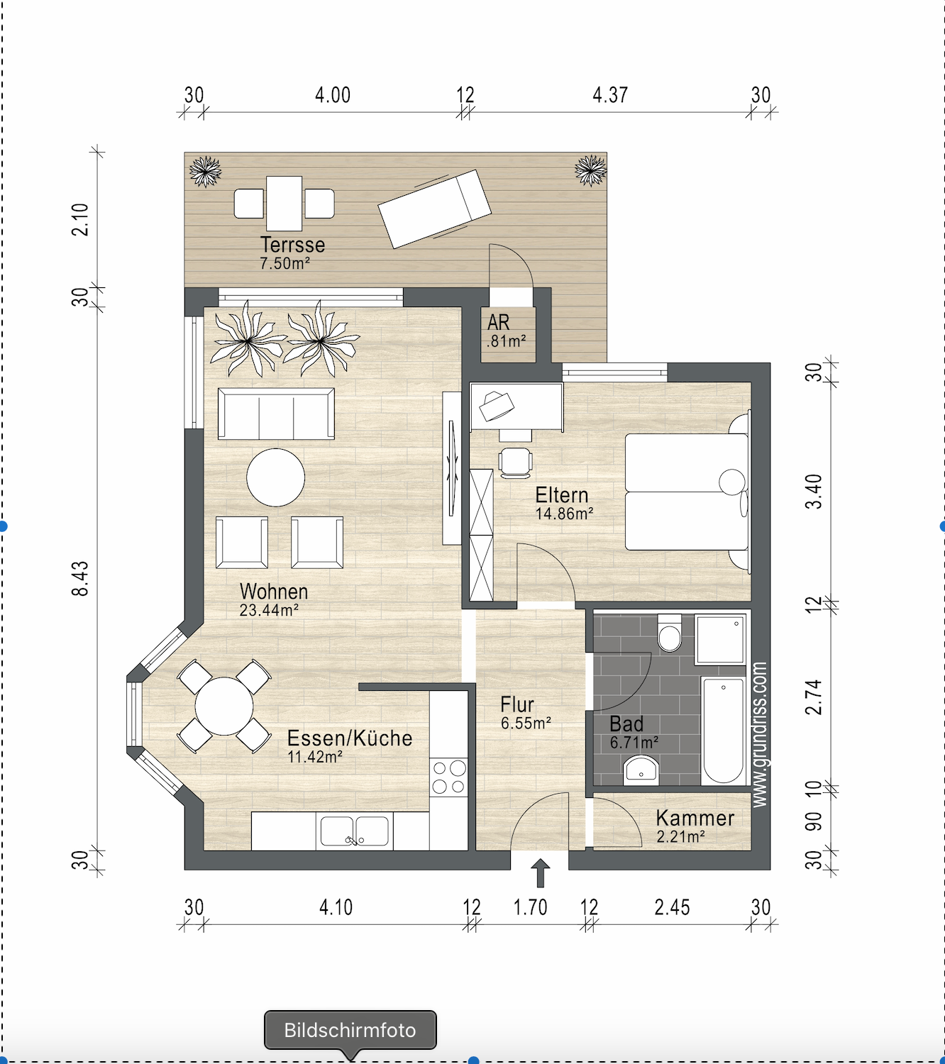 Wohnung zum Kauf 260.000 € 2,5 Zimmer 73,5 m²<br/>Wohnfläche EG<br/>Geschoss Dätzingen Grafenau 71120