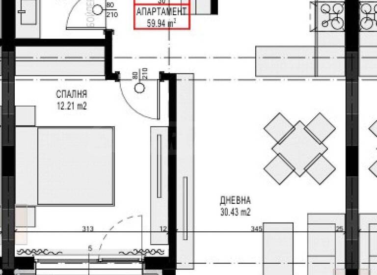 Studio zum Kauf 185.000 € 2 Zimmer 75 m² Sofia