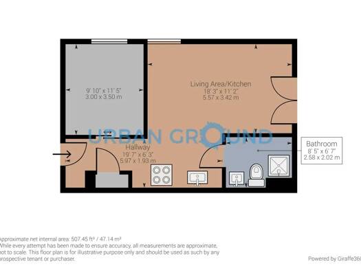 Studio zur Miete 1.113 € 2 Zimmer 48 m² 9. Geschoss frei ab 01.02.2026 Allee der Kosmonauten Friedrichsfelde Berlin 10315