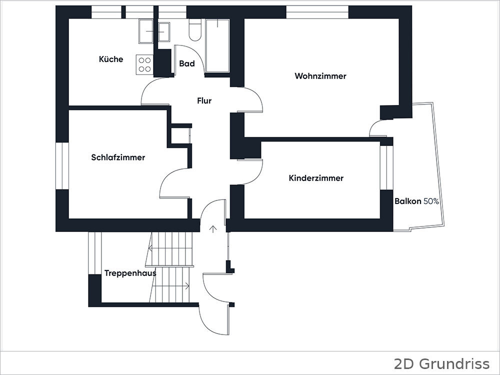 Wohnung zum Kauf 219.000 € 3 Zimmer 65 m²<br/>Wohnfläche 3.<br/>Geschoss Eglosheim Ludwigsburg / Eglosheim 71634