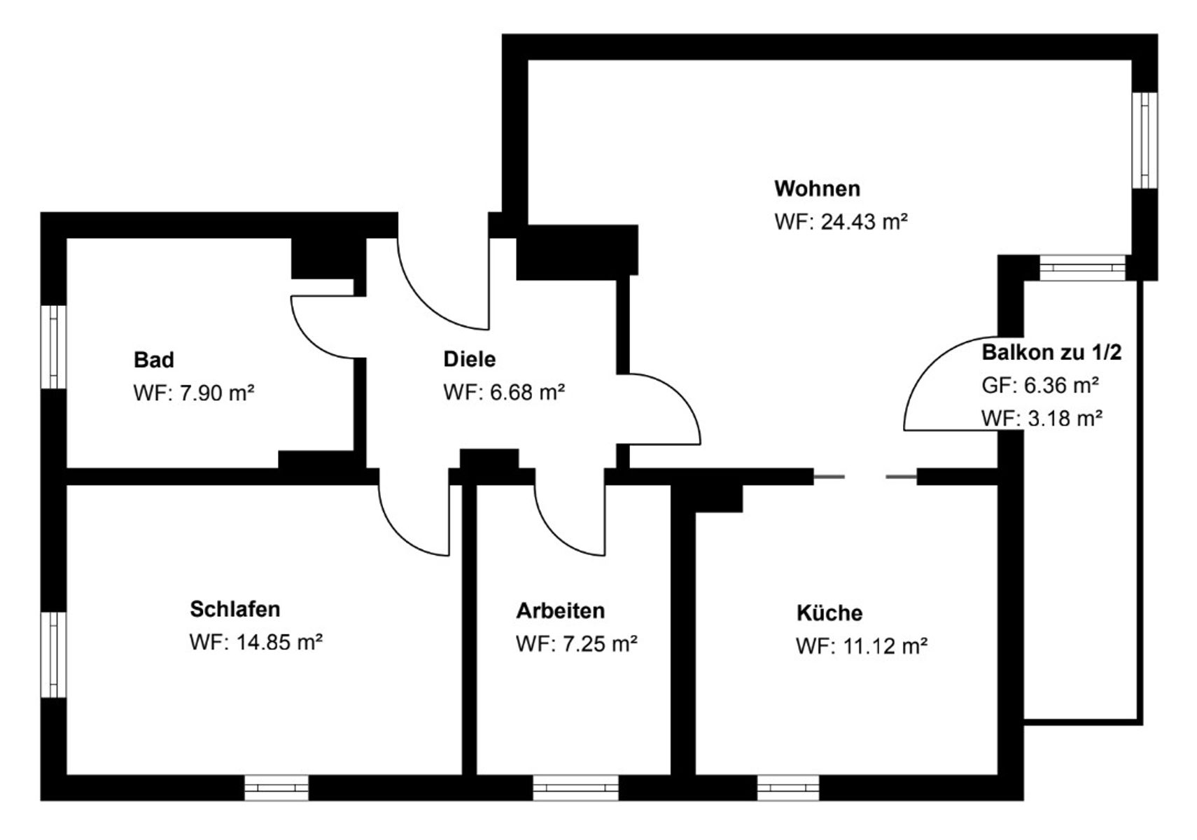 Immobilie zum Kauf als Kapitalanlage geeignet 649.900 € 3 Zimmer 75,4 m²<br/>Fläche Bad Wiessee Bad Wiessee 83707