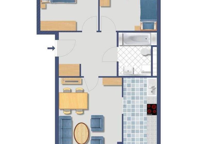 Wohnung zum Kauf provisionsfrei 211.400 € 3,5 Zimmer 68,1 m² EG Ederkopfweg 21 Spandau Berlin 13583
