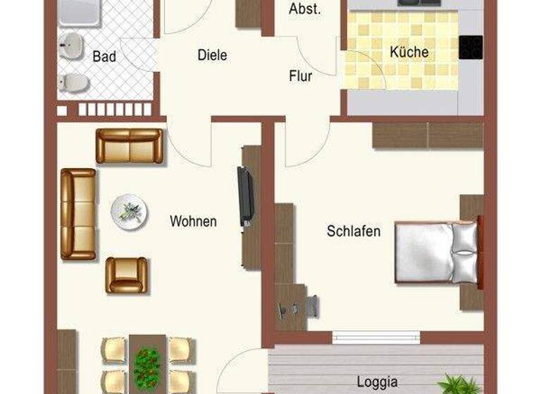 Wohnung zur Miete 440 € 2 Zimmer 46,4 m² frei ab 21.03.2026 Am Funkturm 49 Neuasseln Dortmund 44309