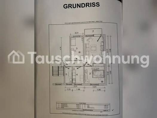 Wohnung zur Miete Tauschwohnung 439 € 3 Zimmer 60 m² 3. Geschoss Urbich Erfurt 99099