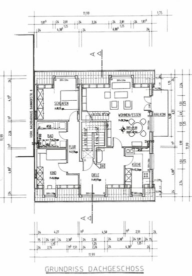 Maisonette zur Miete 1.600 € 5 Zimmer 156 m² 3. Geschoss frei ab sofort Käfertal Mannheim 68309