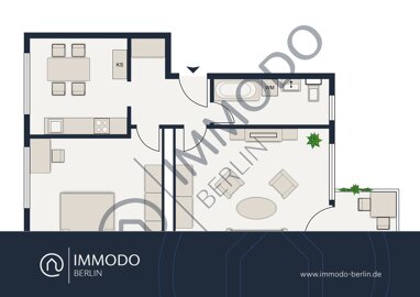 Wohnung zum Kauf 270.000 € 2 Zimmer 60 m² 1. Geschoss Steglitz Berlin 12169