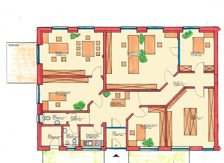 Bürofläche zur Miete 1.930 € 6 Zimmer 188 m² Bürofläche Buxtehude 21614