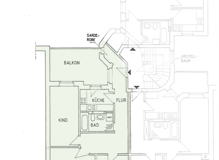 Wohnung zum Kauf 78.000 € 3 Zimmer 91 m² 2. Geschoss frei ab sofort Herderstraße 16 Innenstadt Gera 07545