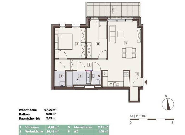Wohnung zum Kauf 670.000 € 3 Zimmer 68 m² Wien,Döbling 1190