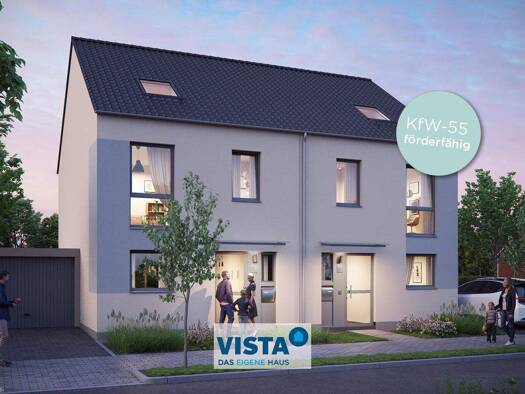 Doppelhaushälfte zum Kauf - Erstbezug 539.500 € 5 Zimmer 128 m² 462 m² Grundstück Lechfeldstraße 1 Ellgau 86679