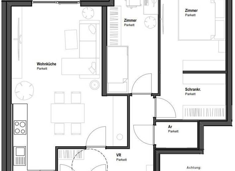Wohnung zum Kauf - Erstbezug 476.678 € 3 Zimmer 71,5 m² 1. Geschoss frei ab sofort Erlaaer Straße 150 Wien 1230
