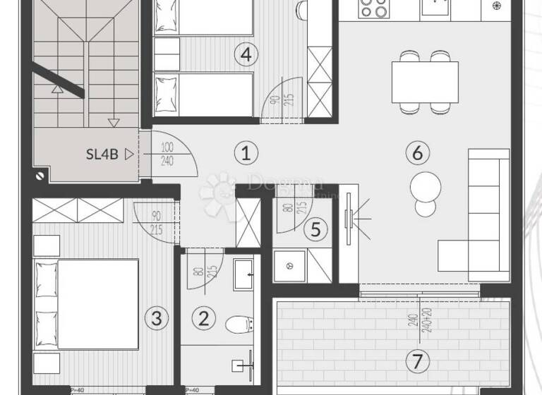 Wohnung zum Kauf 223.500 € 3 Zimmer 58 m² 1. Geschoss Stinjan
