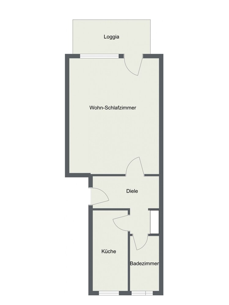 Wohnung zum Kauf 109.000 € 1 Zimmer 41,6 m²<br/>Wohnfläche 2.<br/>Geschoss Untertheesen Bielefeld / Schildesche 33613