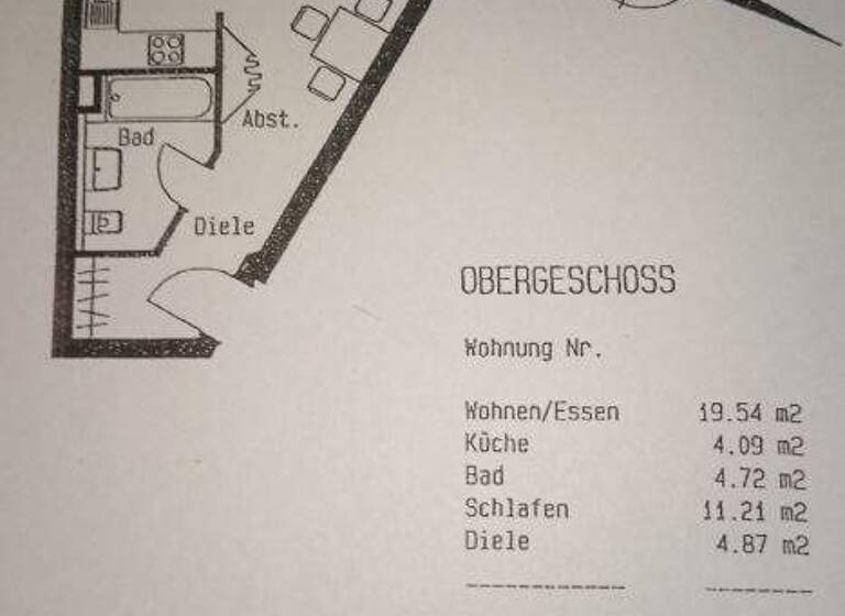 Wohnung zur Miete 265 € 2 Zimmer 45 m² 1. Geschoss frei ab 01.07.2026 Limbach-Oberfrohna 09212
