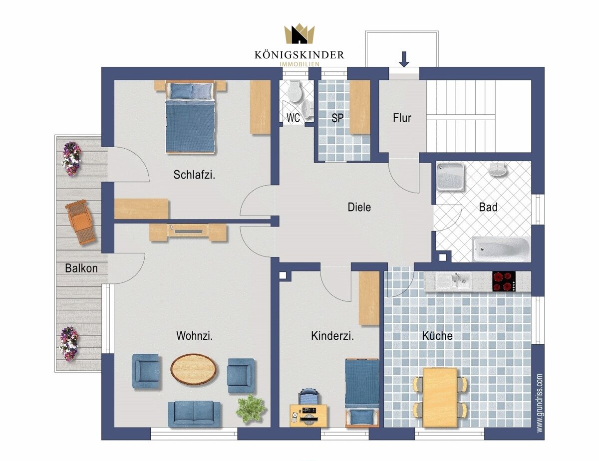 Wohnung zum Kauf 300.000 € 5 Zimmer 137 m²<br/>Wohnfläche Berg Pfaffenhofen an der Roth 89284