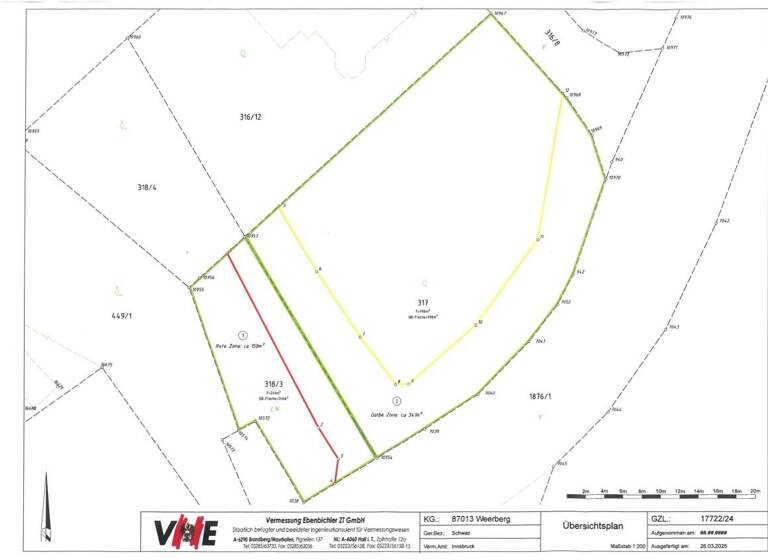 Grundstück zum Kauf 679.000 € 998 m² Grundstück Weerberg 6133