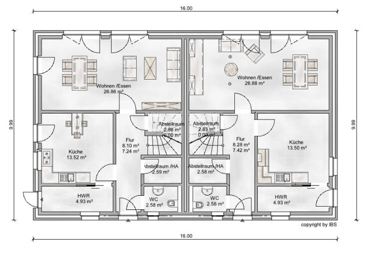 Doppelhaushälfte zum Kauf provisionsfrei 379.000 € 4 Zimmer 128 m² Hermelinweg 1 Gronau Gronau (Westfalen) 48599