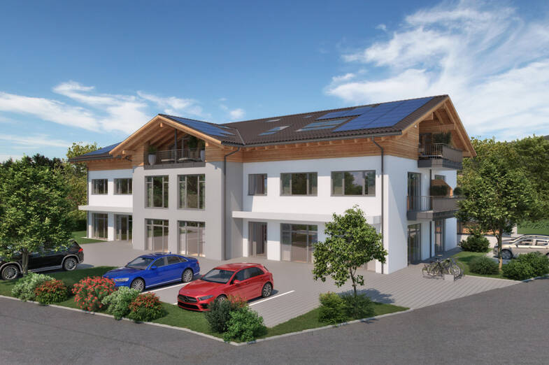 Wohnung zur Miete - Neubau 1.570 € 3 Zimmer 125,4 m² 1. Geschoss Frasdorf Frasdorf 83112