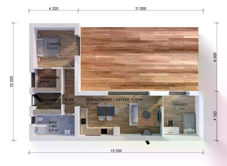 Haus zum Kauf 194.020 € 3 Zimmer 72 m²