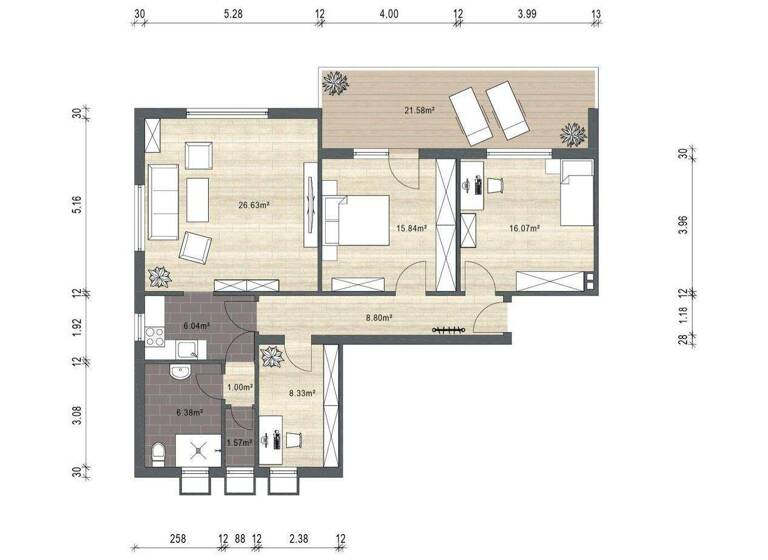 Wohnung zum Kauf provisionsfrei 245.000 € 4 Zimmer 91 m² 1. Geschoss Zum Ehranger Wald 11 Ehrang Trier 54293