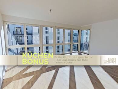 Studio zur Miete - Erstbezug 1.179 € 3 Zimmer 87,7 m² 2. Geschoss frei ab 01.08.2025 Dreilindenstraße 10 Altlindenau Leipzig 04177