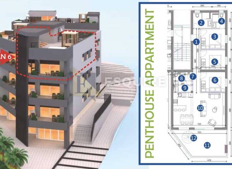 Wohnung zum Kauf 423.272 € 4 Zimmer 130 m² 2. Geschoss Sukosan Sukosan