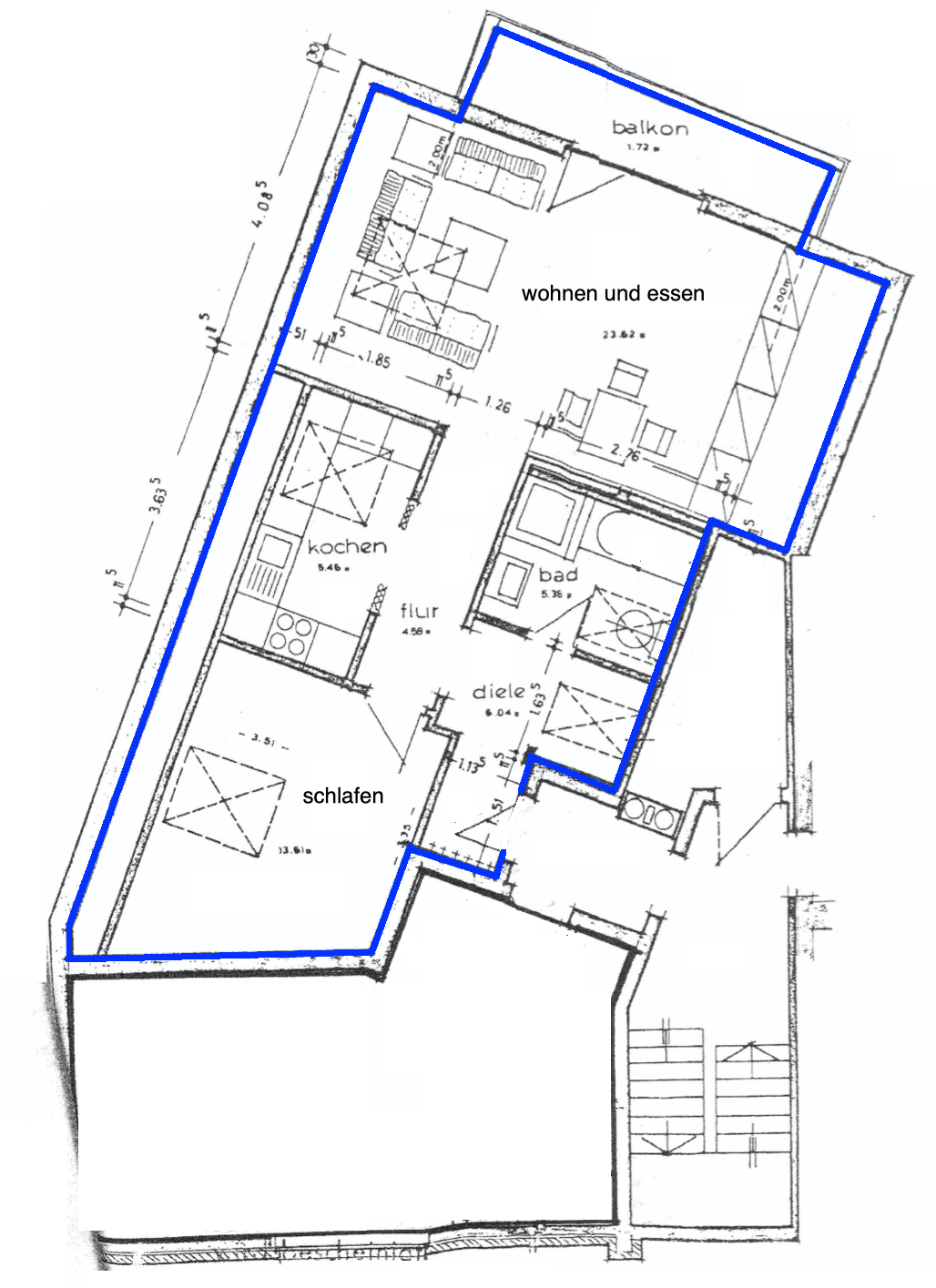 Wohnung zur Miete 595 € 2 Zimmer 60,4 m²<br/>Wohnfläche 3.<br/>Geschoss ab sofort<br/>Verfügbarkeit Wiesenweg 7 Bad Pyrmont Bad Pyrmont 31812