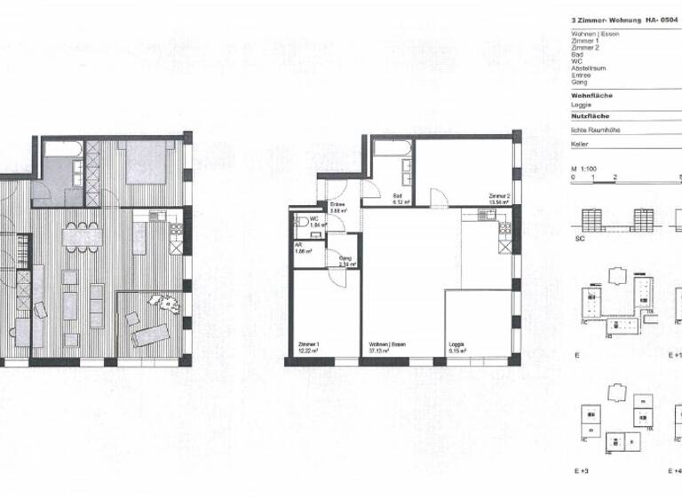 Terrassenwohnung zur Miete 1.450 € 3 Zimmer 87,1 m² 5. Geschoss frei ab 01.06.2026 Waldfriedgasse 2 Feldkirch 6800