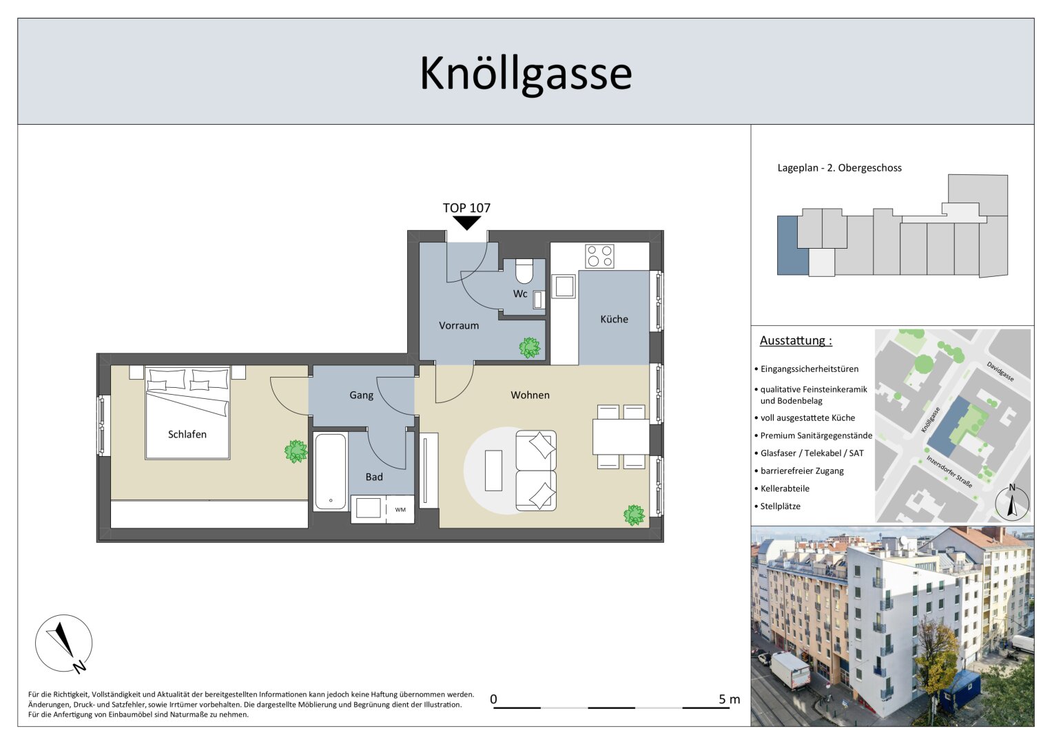 Wohnung zur Miete 713 € 2 Zimmer 49,8 m²<br/>Wohnfläche 2.<br/>Geschoss Wien 1100