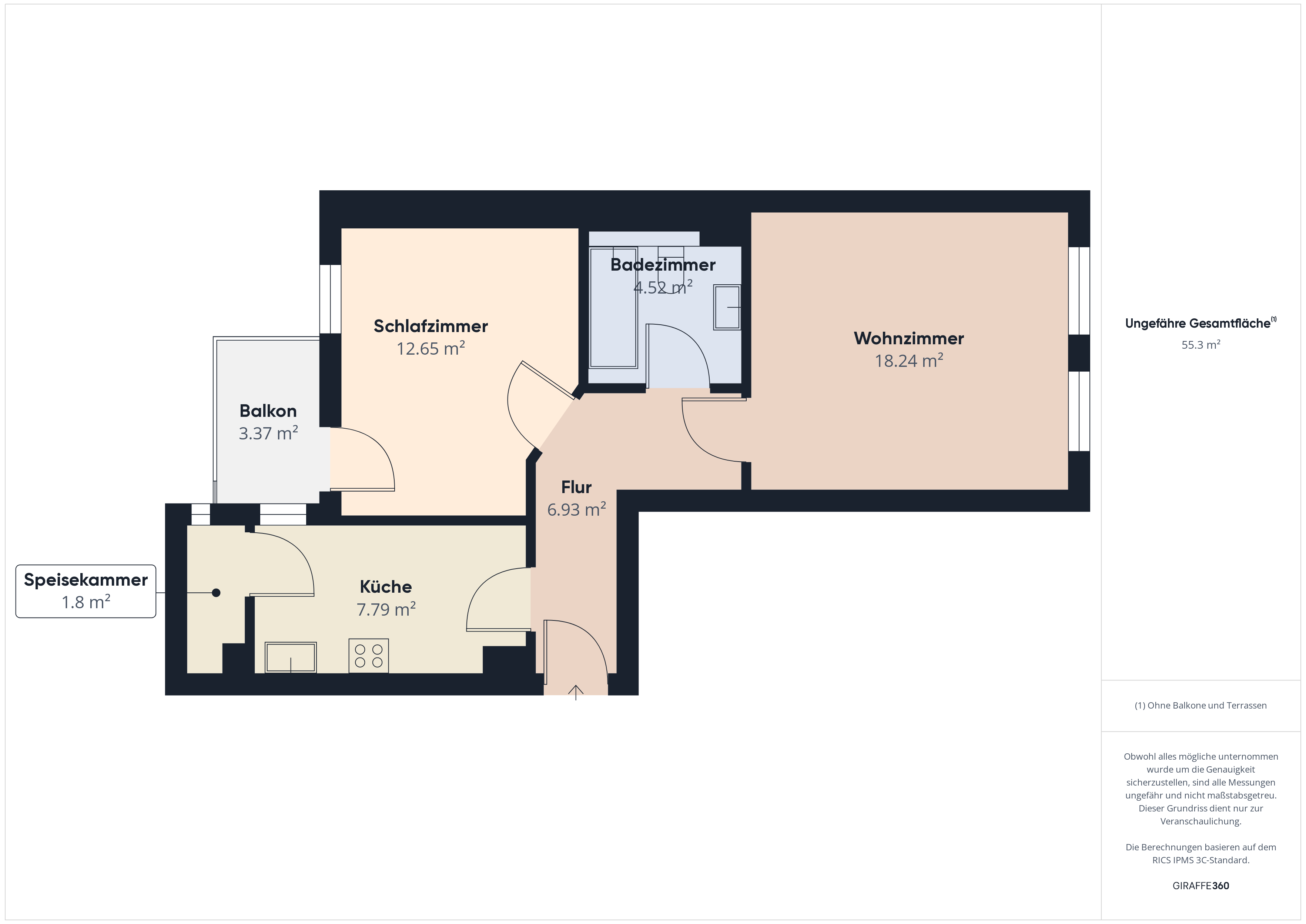 Wohnung zum Kauf 139.900 € 2 Zimmer 54 m²<br/>Wohnfläche EG<br/>Geschoss Merseburger Straße 52 Lindenau Leipzig 04177