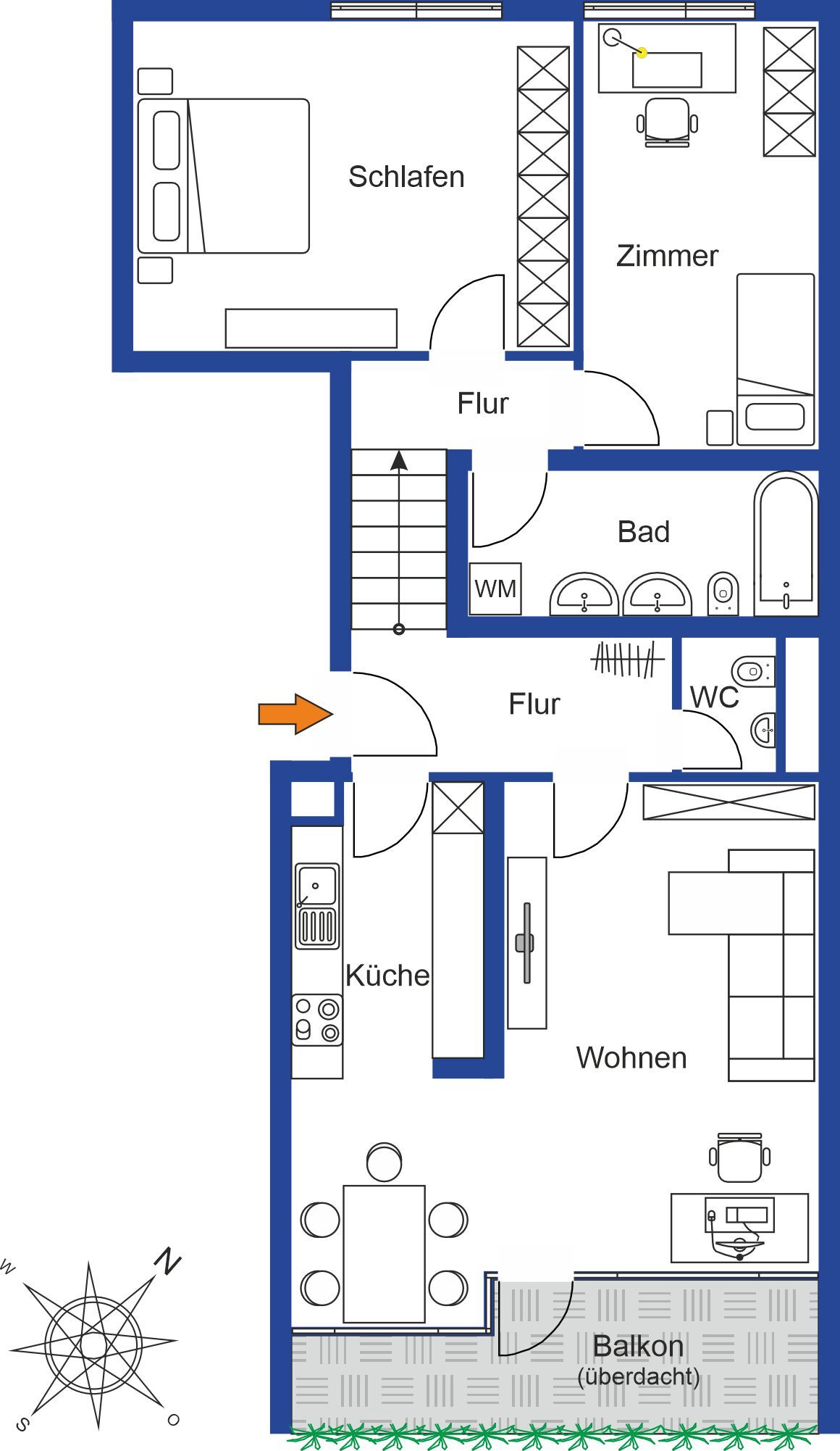 Wohnung zum Kauf 335.000 € 3,5 Zimmer 94 m²<br/>Wohnfläche Altstadt Böblingen 71032