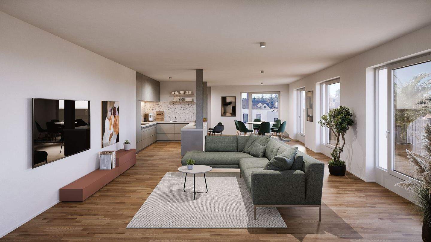 Immobilie in Georgensgmünd - Exklusive 3-Zimmer-Penthousewohnung mit zwei großen Terrassen – modern, lichtdurchflutet & hochwertig ausgestattet - Bild 2