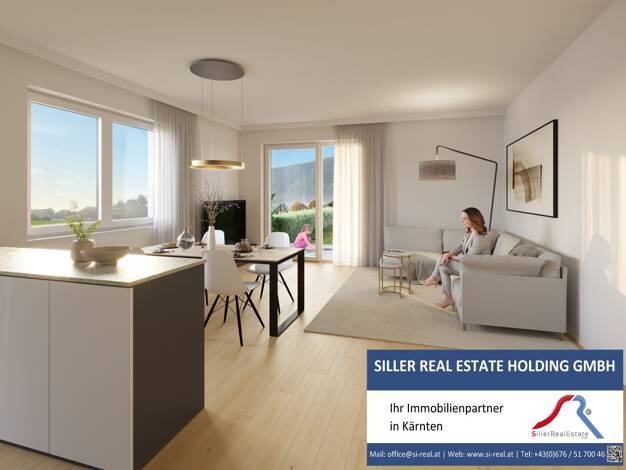 Wohnung zum Kauf - Erstbezug 365.000 € 3 Zimmer 75,9 m² EG frei ab 01.12.2026 Lendorf 9811