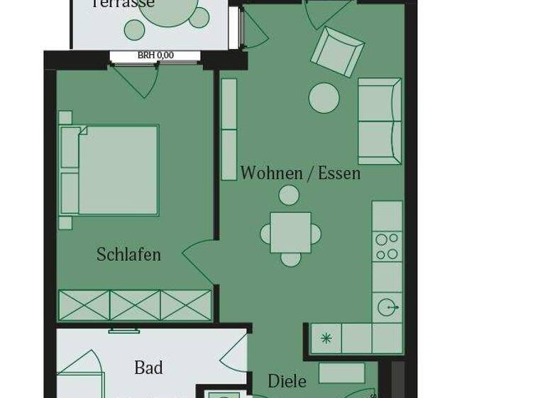 Wohnung zur Miete - Erstbezug 990 € 2 Zimmer 54,4 m² Bischof-Ketteler-Str. 28 Lämmerspiel Mühlheim 63165
