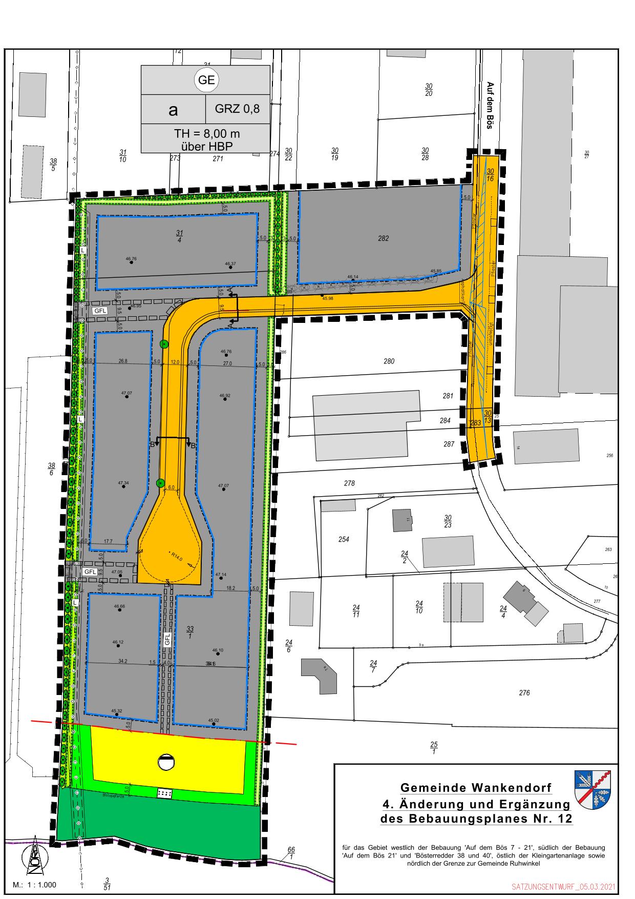 Gewerbegrundstück zum Kauf provisionsfrei 1.265.000 € 23.000 m²<br/>Grundstück Auf dem Bös Wankendorf 24601