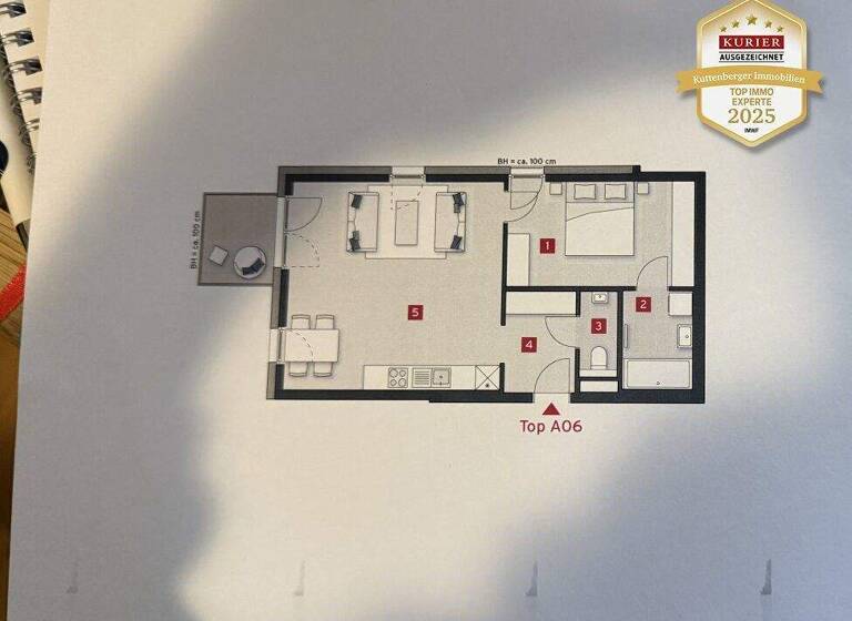 Wohnung zur Miete 880 € 2 Zimmer 57,5 m² Krems an der Donau 3500
