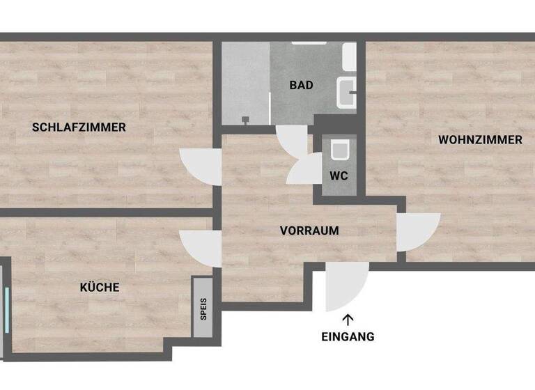 Wohnung zum Kauf provisionsfrei 159.000 € 2 Zimmer 56,2 m² 4. Geschoss Hackhergasse 1b Lend Graz 8020