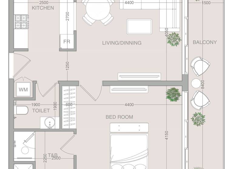 Wohnung zum Kauf provisionsfrei 286.109 € 2 Zimmer 74,6 m² Dubai 00000