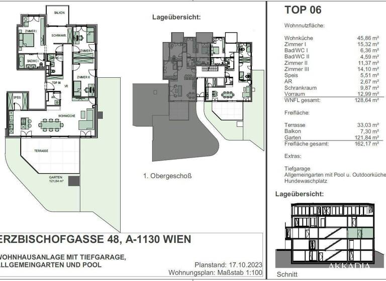 Wohnung zum Kauf - Erstbezug 1.740.000 € 4 Zimmer 128,6 m² 1. Geschoss Wien 1130