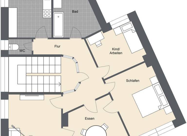 Wohnung zum Kauf 448.000 € 4 Zimmer 94 m² 1. Geschoss Mitte Ulm 89073