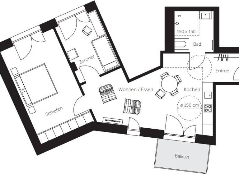 Wohnung zur Miete 2.382 € 3 Zimmer 72,8 m² 1. Geschoss Innere Münchner Straße 49-53 Achdorf Landshut 84036