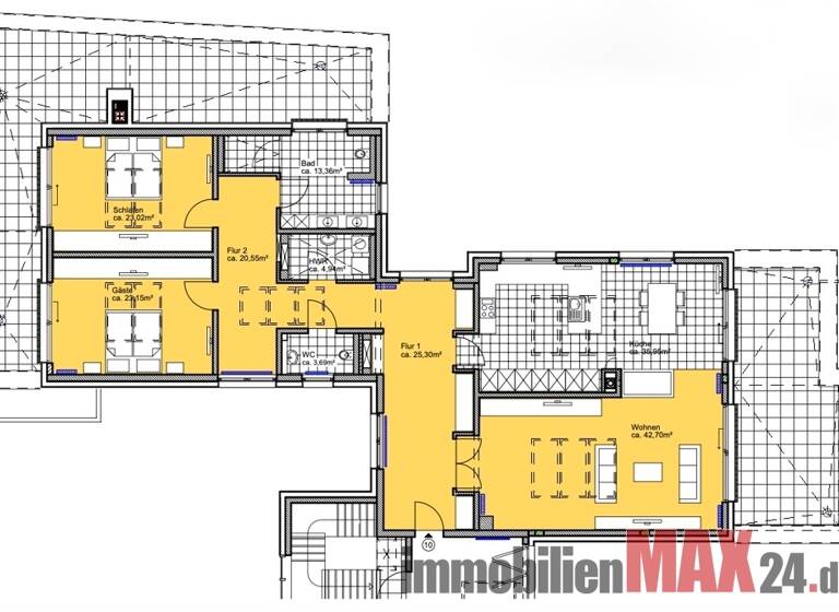Penthouse zur Miete 1.935 € 3 Zimmer 215 m² 2. Geschoss Neustadt 31535
