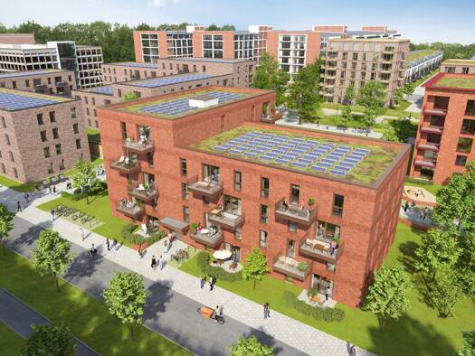 Wohnung zur Miete - Erstbezug 854 € 2 Zimmer 56,2 m² 3. Geschoss Woltmershausen Bremen 28197