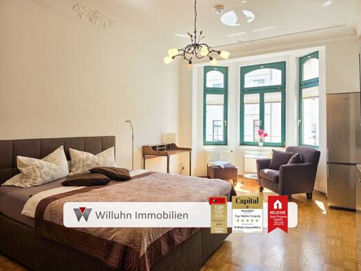 Wohnung zum Kauf 148.500 € 1 Zimmer 36 m² 2. Geschoss Schleußig Leipzig 04103