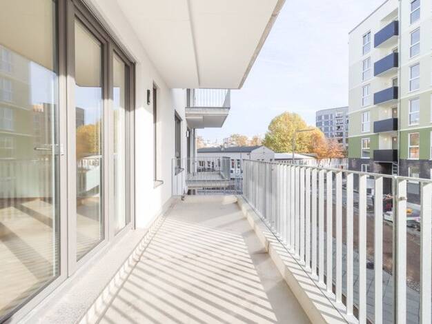 Wohnung zur Miete - Erstbezug 1.500 € 3 Zimmer 84,9 m² 1. Geschoss frei ab 01.04.2026 Ehinger Straße 10 Gallus Frankfurt-Gallus 60326