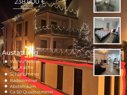 Wohnung zum Kauf provisionsfrei 238.000 € 2 Zimmer 50 m² Innenstadt Euskirchen 53879