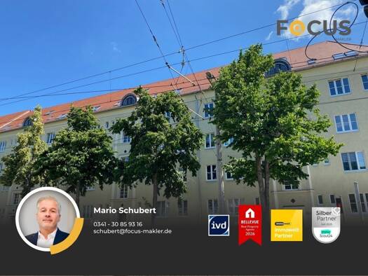 Wohnung zur Miete 465 € 2 Zimmer 46,2 m² 2. Geschoss frei ab 01.09.2026 Delitzscher Straße 144 Eutritzsch Nord 04129